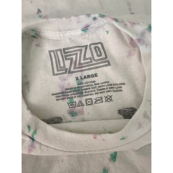 Lizzo XL "U R Special" Tour Tee Graphic Tie Dye Short Sleeve Rainbow Band Shirt - Picture 4 of 6